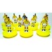 Subbuteo Andrew Table Soccer Brazil 1986 World Cup Team on Classic Hasbro bases